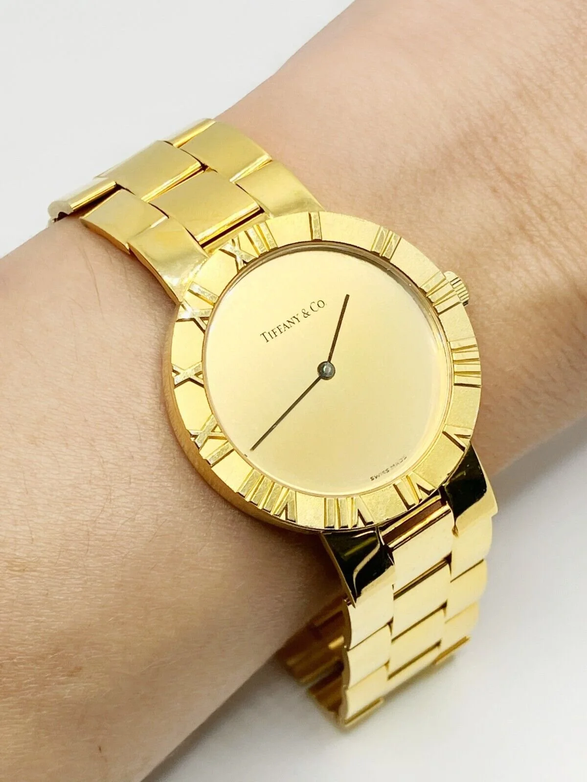 Tiffany and co gold watch outlet